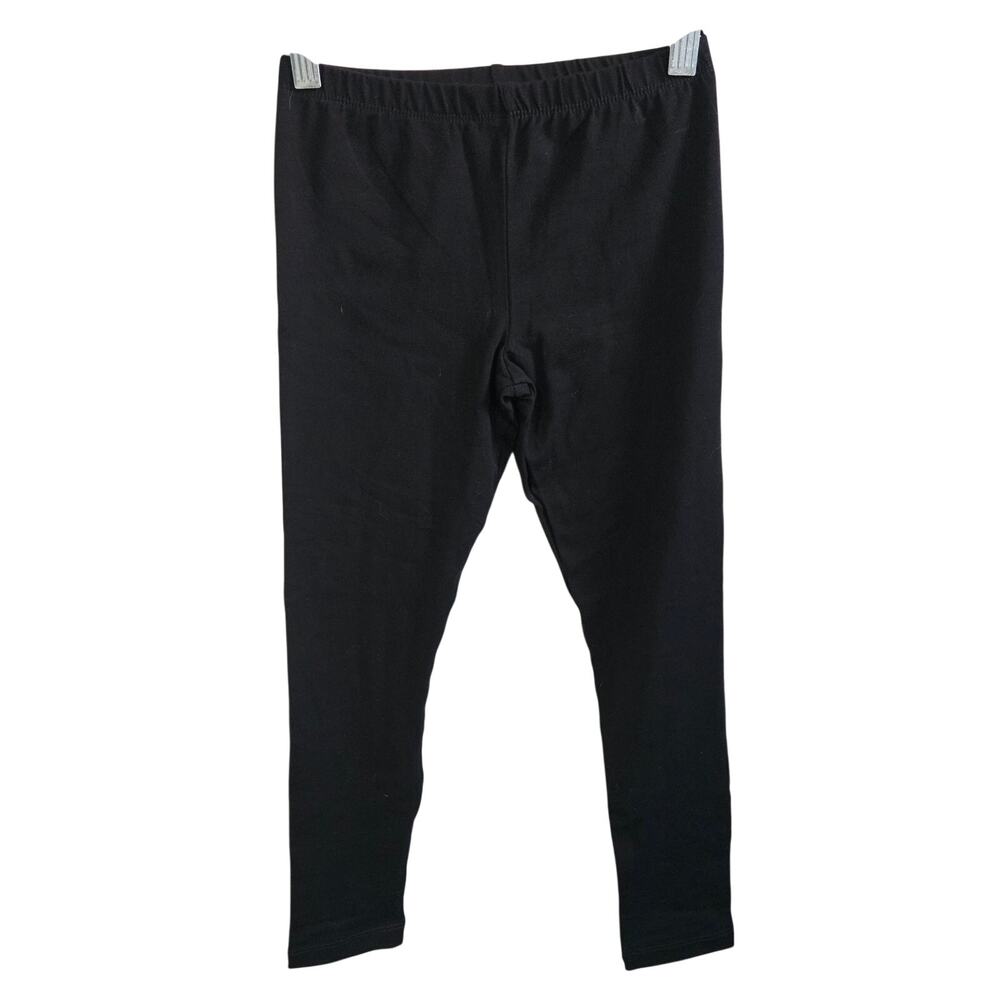 Children's Place Girls Size M Leggings Solid Black Simple Casual Basic Everyday